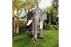 China Custom 3D Animal Models Realistic Animatronic Elephant For Exhibition supplier