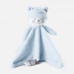 Skin Friendly Baby Security Blanket 50x70cm With Animal Plush Toy for sale