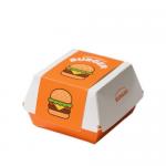 Eco-friendly customized food grade disposable hamburger box food container for sale
