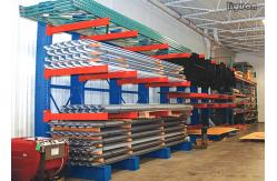 China Q235 Steel Heavy Duty Cantilever Storage Racks Pipes Lumber Sheet Longer Material supplier