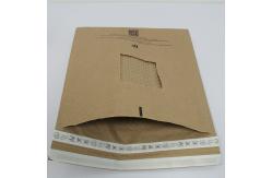China Elegant Custom Biodegradable Mailers 15x20cm Embossed Recycled Kraft Mailers supplier
