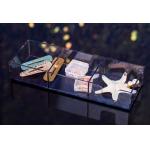10.07 Aesthetic Desk Organizer , 3 Compartment Acrylic Organizer