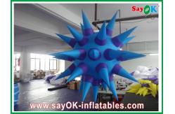 China Hanging Inflatable Lighting Decoration , Purple 2m Inflatable Led Star supplier