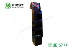 China Custom Retail Printed Corrugated POP Cardboard Floor Display Racks supplier