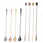 18/8 Stainless Steel Cocktail Spoon Bar Accessories Long Handle Bar Spoon For Bartender for sale
