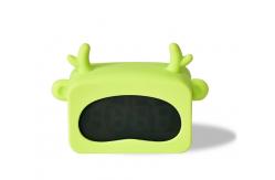 China EMC CE Animal Shaped Kids Alarm Clock Digital ABS Silicone Glass Material supplier