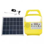 LED 9W Portable Solar Energy System With Mobile Phone Charging for sale