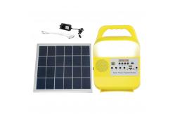 China LED 9W Portable Solar Energy System With Mobile Phone Charging supplier