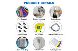 China Free Design Huge White Cube Air Tents PVC Tarpaulin Event Inflatable Tent supplier