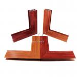 6063 Aluminium Extrusion Profile Wood Grain Casement Window Profile for sale