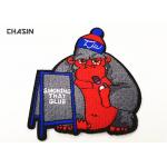 Iron - On Clothing Embroidery Back Patches Twill Fabric Laser - Cut Border for sale