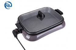 China 1600W Electric Grills Griddles Skillets Anti Scalding Edging supplier
