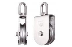 China Stainless Steel Single Pulley Heavy Duty Single Wheel Swivel Lifting Rope Pulley supplier