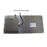 Ruggedized Silicone Rubber Keyboard With Optical Trackball Panel Mount