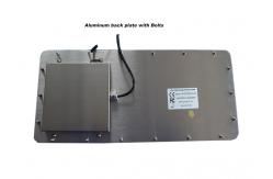 China Ruggedized Silicone Rubber Keyboard With Optical Trackball Panel Mount supplier