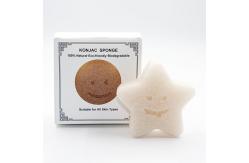 China Star Shaped Deep Pore Cleansing Natural Konjac Sponge Biodegradable supplier