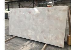 China Hardness 6.5mohz Calacata Quartz Marble Surface Kitchen Countertop 15 Years Warranty supplier