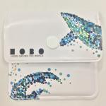 PVC EVA Aluminum Foil Reusable Pocket Ashtray Pouch Button Closure