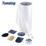 Transparent Self Adhesive Hot Melt Adhesive Sheets Embroidery Patch Textured Lamination Roll