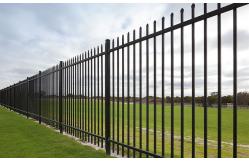 China Tubular Garrison Fence / Australia Security Commerical Garrison Fence Panel / Black Garrison Fence supplier