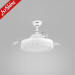 Invisible Retractable Blade Ceiling Fan Low Watt DC 220V Remote Control Modern Design