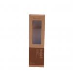 Printed Brown Kraft Paper Noodle Box With Window Bespoke Packaging for sale