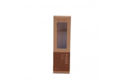 China Printed Brown Kraft Paper Noodle Box With Window Bespoke Packaging supplier