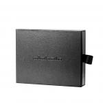 Rectangular Cardboard Exquisite Gift Black Embossing Foil Logo Drawer Box for Products for sale