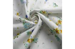 China Flower Digital  Cotton Printed Spandex Stretch Chiffon Fabric 54*58 supplier