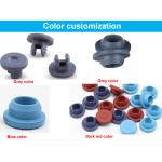 13mm 20mm 28mm Medical Injection butyl Rubber Grey Red Blue Pharmaceutical Bromobutyl Plug Rubber Stopper for sale