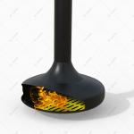 Suspended Freestanding Wood Burning Fire Pits Hanging for sale