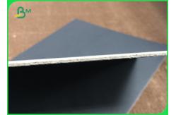 China 250 - 2500gsm Black Paper Board , Strong Stiffness Grey Chipboard Sheets supplier