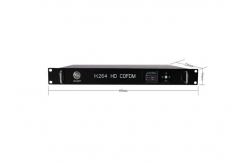 China Vehicle Mounted COFDM Video Receiver With Dual Antenna Receiving 1U Case supplier