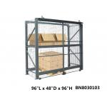 Inventory Secure Industrial Storage Cage , Lockable Pallet Cages 48 Inch Depth for sale