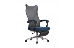 China Black And Blue Fabric Mesh Comfortable Executive Office Chair With Armrest supplier