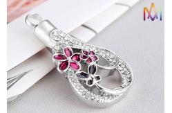 China Copper Material Flower Pattern Cremation Urn Necklace Charms supplier