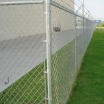 Hot Dipped Galvanized Chain Link Fence Electro Zinc 8ft Chain Link Fencing for sale