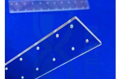 China High Precision Laser Drilling Transparent Fused Silica Plate With Hole supplier