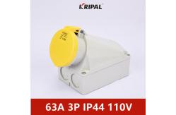 China 63A IP44 Waterproof European Surface Mounted Socket IEC Standard supplier