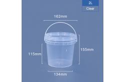 China Customized Logo 2L Food Grade Clear Plastic Bucket for B2B Distribution Cente supplier