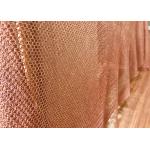 Concert Halls Drapery Copper Ring Mesh Chainmail Type 1mm Dia 8mm Aperture for sale
