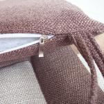 High Density Plush Seat Cushions Hard Cotton Filling Easy Carrying 40 / 45CM