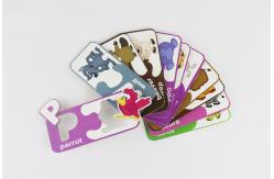 China Custom Logo Eco Paper Jigsaw Puzzle Animal Alphabet Abc Matching Cards supplier