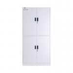 White Metal Book Storage Cabinets Minimalist Iron KD Structure for sale
