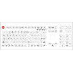 108 Keys IP68 dynamic rated washable industrial membrane keyboard USB Desktop