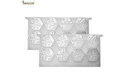 China Hexagon Shaped Plastic Honey Bee Box Only Frame Foundation Honey Comb Frames supplier