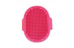 China Portable Yellow Puppy Bath Brush TPR Bath And Brush Dog Grooming supplier