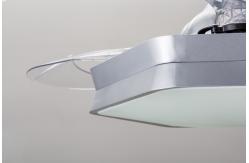 China EMC Fast Speed 42 Dimmable Retractable Ceiling Fan Light With Collapsible Blades supplier