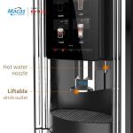 Freshly Ground Coffee Bean To Cup Coffee Vending Machine With Temperature Control And Touch Screen for sale