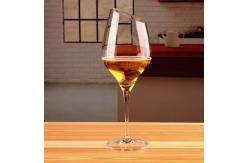 China Customized Slanted Top Edge 450ml Fine Crystal Glasses supplier